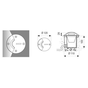 Trek Mini Led 1 Apertura 4W 400 Lm 3000°K
